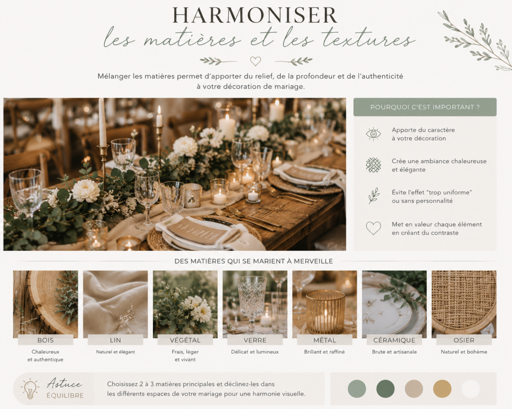 conseils décoration mariage lyon, matières et textures conseils décoration mariage lyon matières et textures